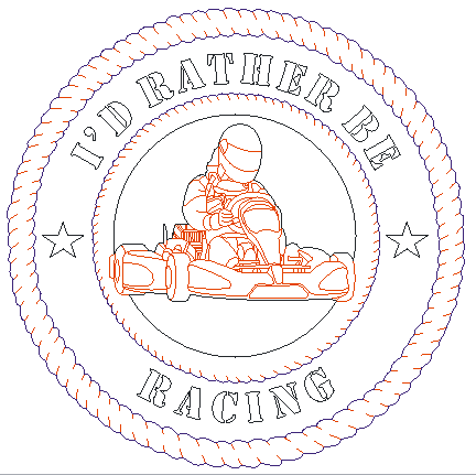 I'd Rather Be Kart Racing (Customizable) Laser File For Wall Tribute/Plaque