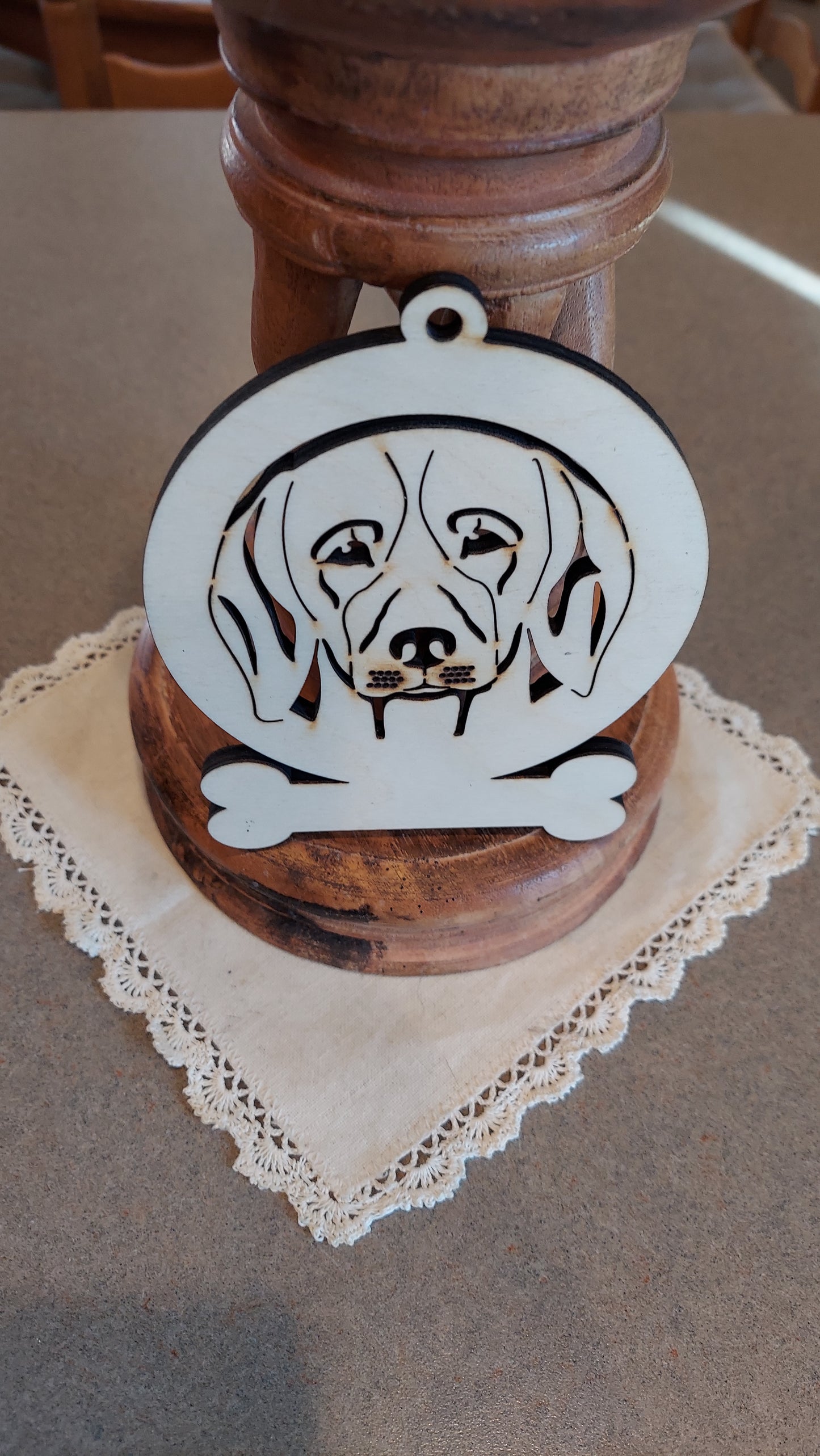 Beagle Christmas Ornament Digital SVG Download