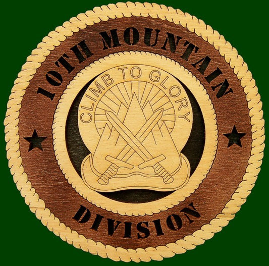 10th Mountain Division Climb to Glory Laser Files for Wall Tributes