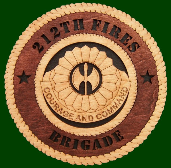 212th Fires Brigade Crest Laser Files for Wall Tribute