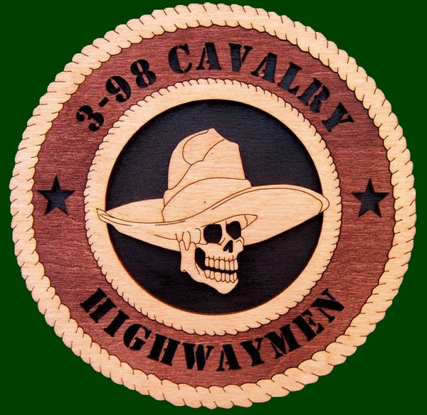 3-98 Cavalry Highwaymen Laser Files for Wall Tribute