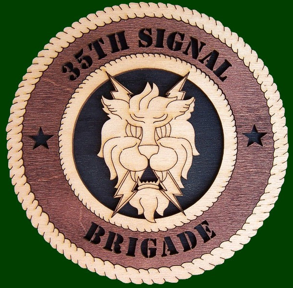 35th Signal Brigade Laser Files for Wall Tribute