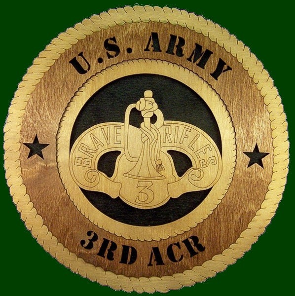 3rd Armored Cavalry (3rd ACR) Laser Files for Wall Tributes