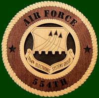 Air Force 554th Electronics Laser Files for Wall Tribute