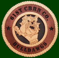 61st CBRN Company Bulldog Laser Files for Wall Tribute