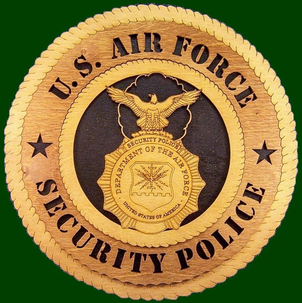 Air Force Security Police Laser Files for Wall Tributes