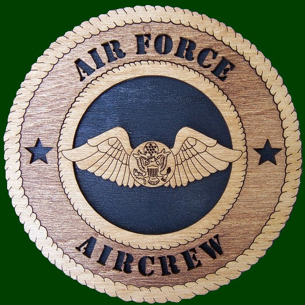 US Air Force Aircrew Badge Laser Files for Wall Tributes