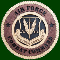 Air Force Combat Command Laser Files for Wall Tribute