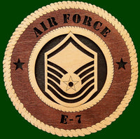 US Air Force E7 Rank Laser Files for Wall Tributes