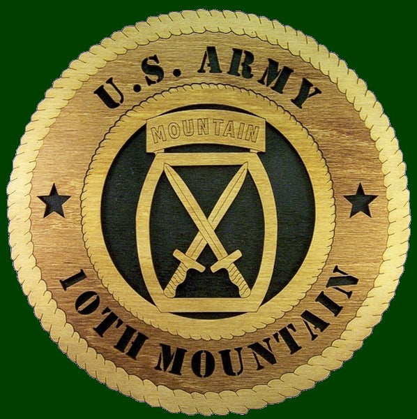 10th Mountain Division Laser Files for Wall Tributes