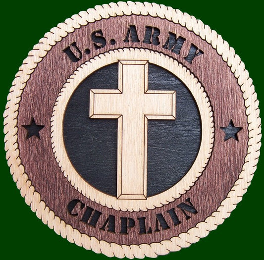 Army Chaplain Laser Files for Wall Tribute