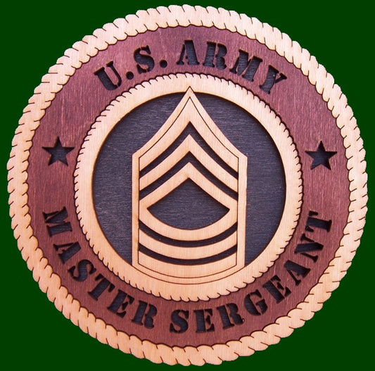 US Army Master Sergeant Files for Laser Cut Wall Tributes