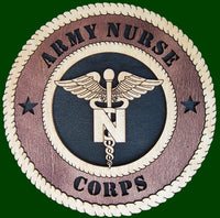 Army Nurse Corps Laser Files for Wall Tribute