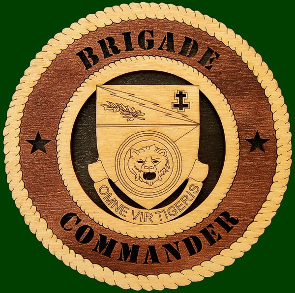 Brigade Commander Laser File for Wall Tribute