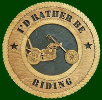 I'd Rather Be Riding (Motorcycle Chopper) Laser Files for Wall Tributes