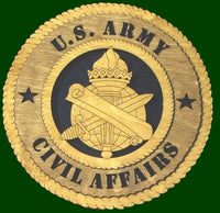 US Army Civil Affairs Laser Files for Wall Tribute