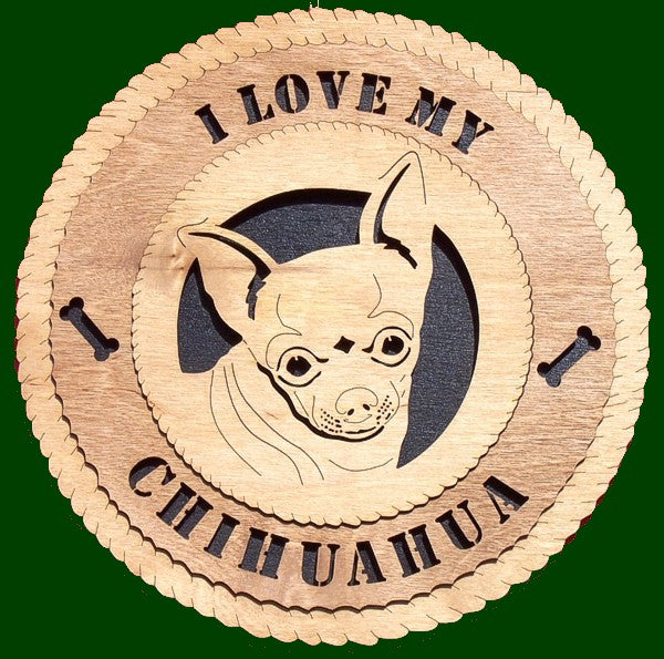 Chihuahua (I Love My) Laser Files for Wall Tribute