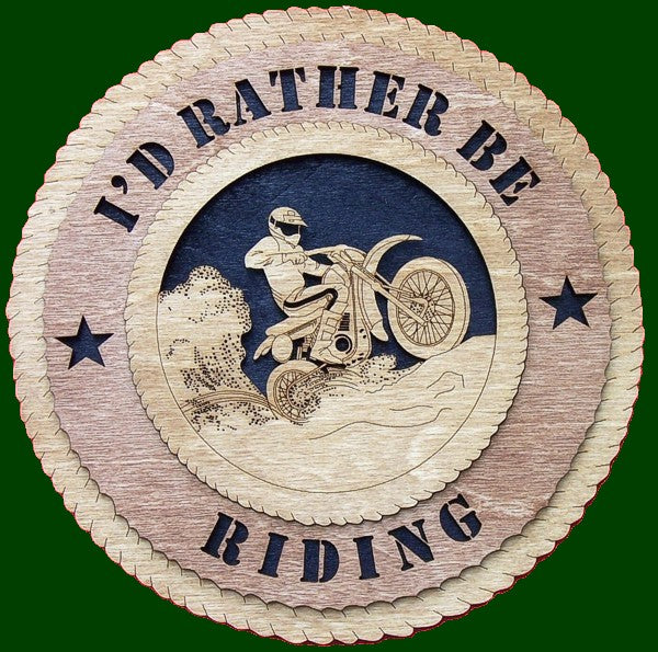 Dirt Bike (I'd Rather Be Riding) Laser Files for Wall Tributes