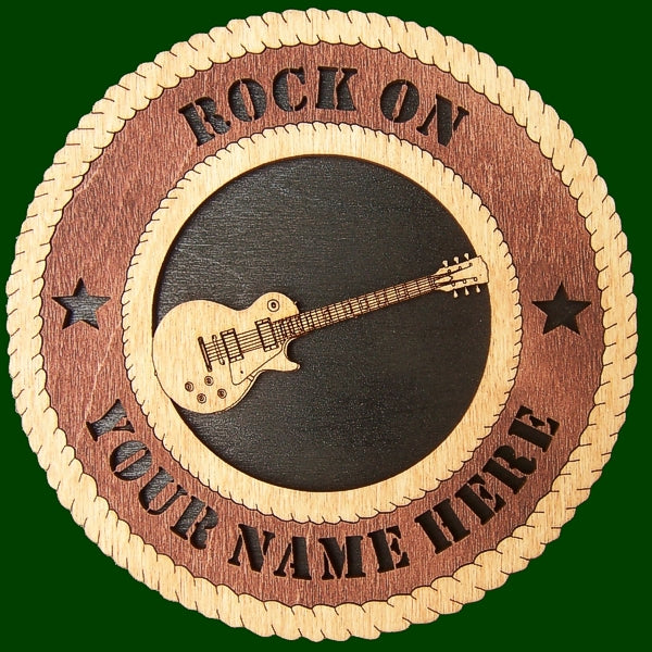 Guitar Player (Rock On) Customizable Laser Files for Wall Tributes