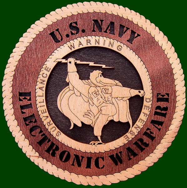 US Navy Electronic Warfare (2) Laser Files for Wall Tribute