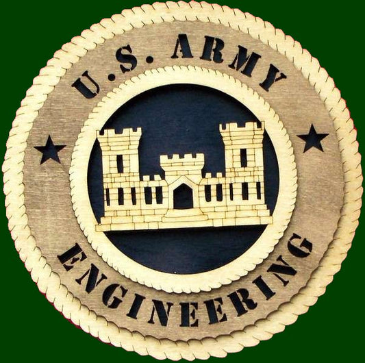 US Army Engineering Laser File for Wall Tribute