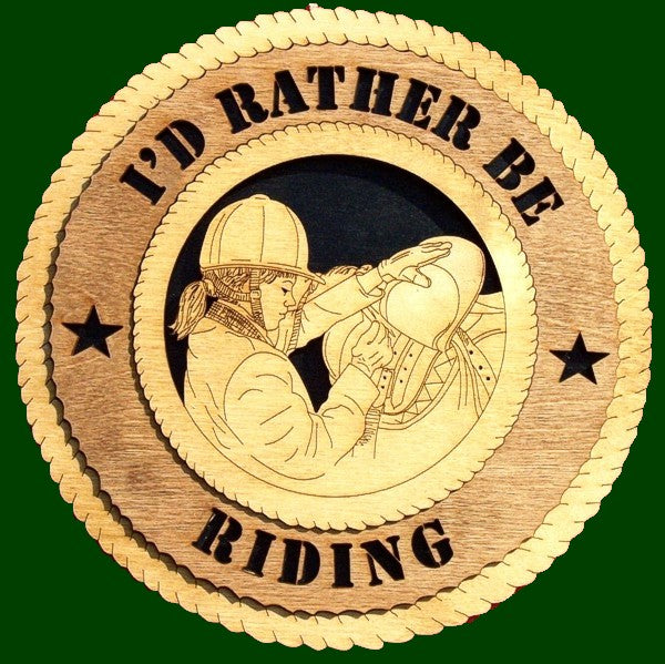 English Saddle (I'd Rather Be Riding) Laser Files for Wall Tributes