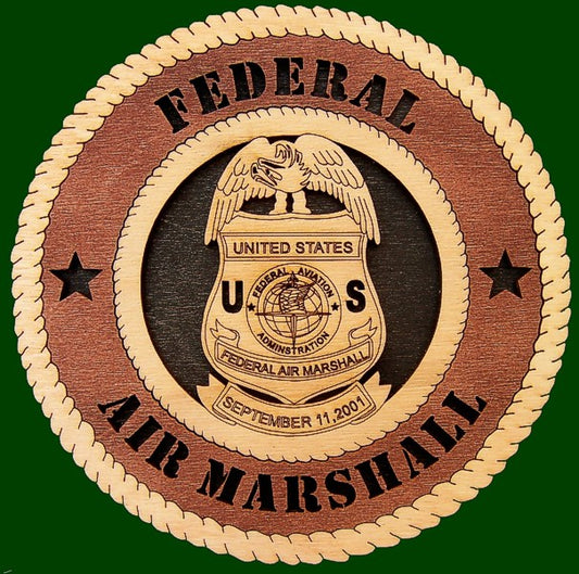 Federal Air Marshall Laser Files for Wall Tributes