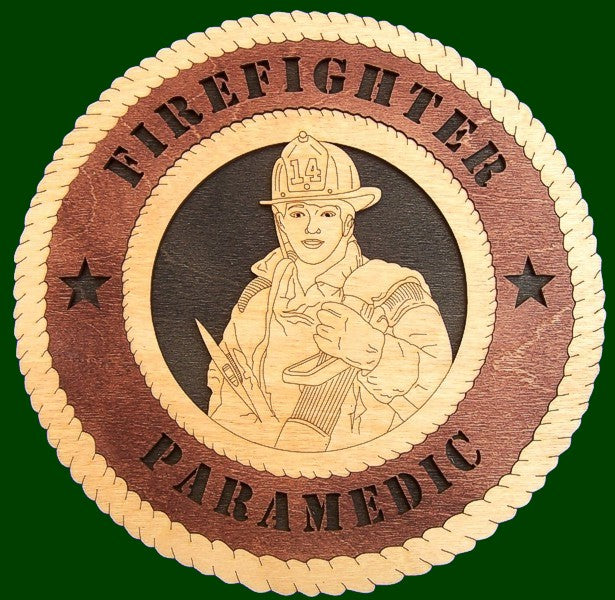 Firefighter (Female) Laser Files for Wall Tribute