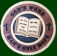 God's Word Man's Only Hope Laser Files for Wall Tributes