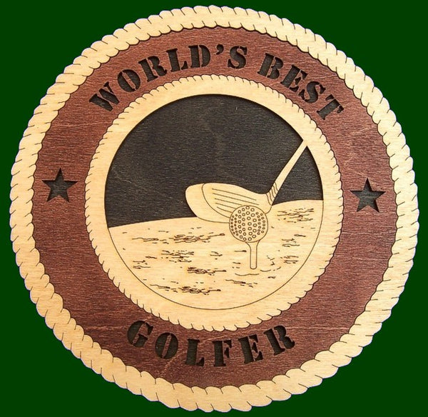 World's Best Golfer (Customizable) Laser Files for Wall Tribute/Plaques