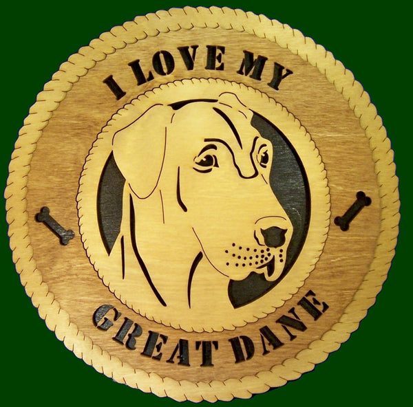 I Love My Great Dane Laser Files for Wall Tributes