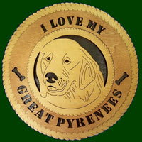 Great Pyrenees Laser Files for Wall Tributes