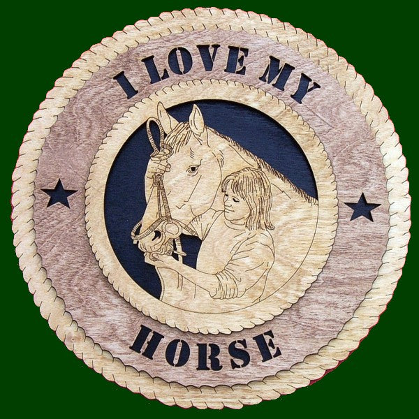I Love My Horse (GIRL) Laser Files for Wall Tributes