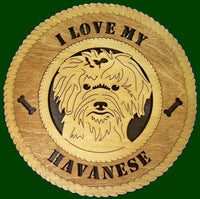 Havanese (I Love My) Laser Files for Wall Tributes