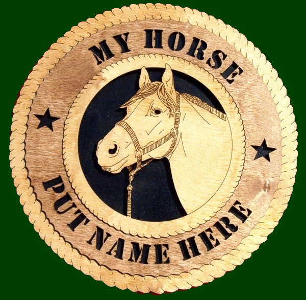 My Horse (Customizable Name) Laser Files for Wall Tribute/Plaques