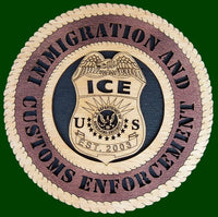 Immigration and Customs Enforcement (Customizable) Laser File For Wall Tribute/Plaque