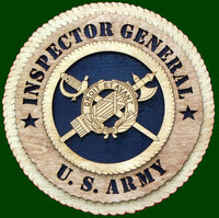 US Army Inspector General (Customizable) Laser File For Wall Tribute/Plaque
