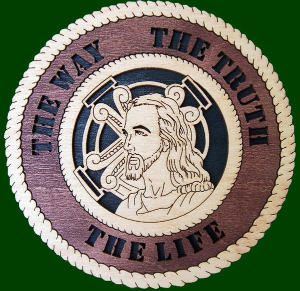 Jesus - The Way, The Truth, The Life Laser Files for Wall Tributes