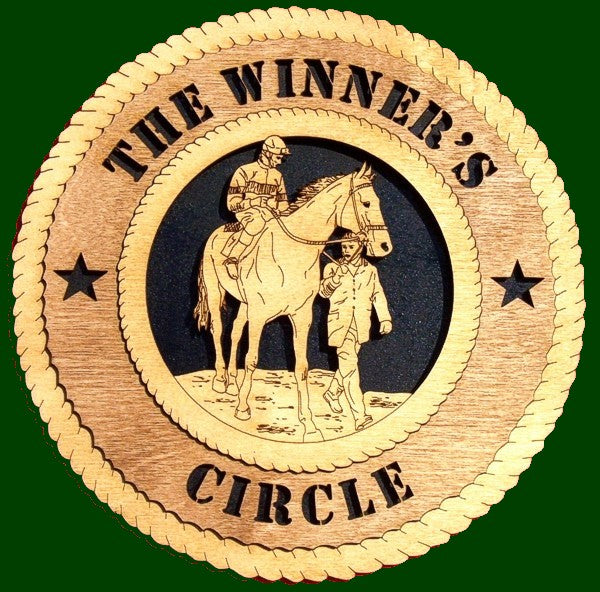 The Winner's Circle - Jockey (Customizable) Laser File For Wall Tribute/Plaque