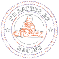 I'd Rather Be Kart Racing (Customizable) Laser File For Wall Tribute/Plaque