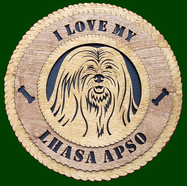 Lhasa Apso (I Love My) Laser Files for Wall Tribute