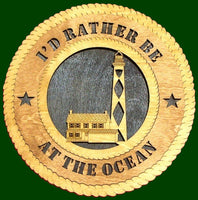I'd Rather Be At The Ocean (Lighthouse Option 3) Laser File for Wall Tribute/Plaque