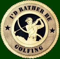 I'd Rather Be Golfing (Male) Laser Files for Wall Tributes