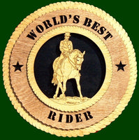 World's Best Rider (Male Dressage) Laser File for Wall Tributes/Plaques