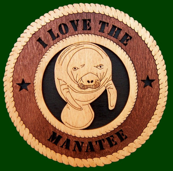 I Love the Manatee Fully Customizable Laser Files for Wall Tributes