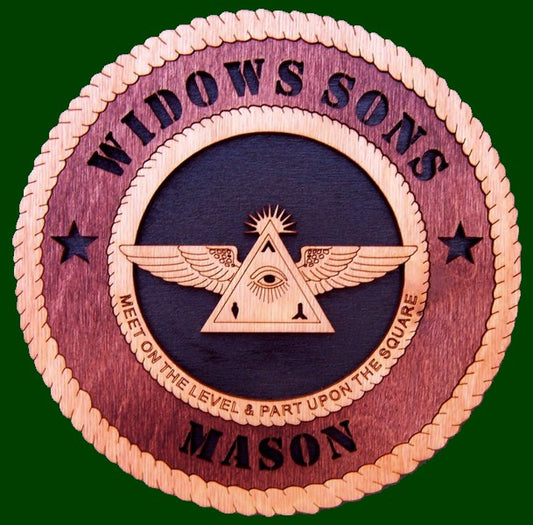 Mason Widows Son Laser Files for Wall Tribute/Plaque