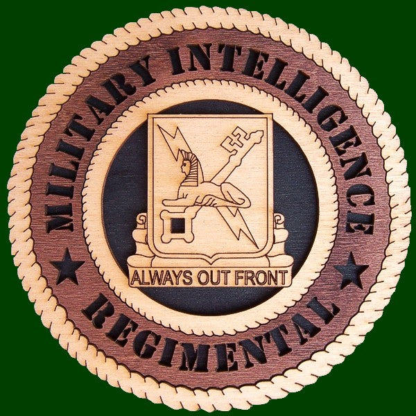 Military Intelligence Regimental Laser Files for Wall Tribute/Plaque