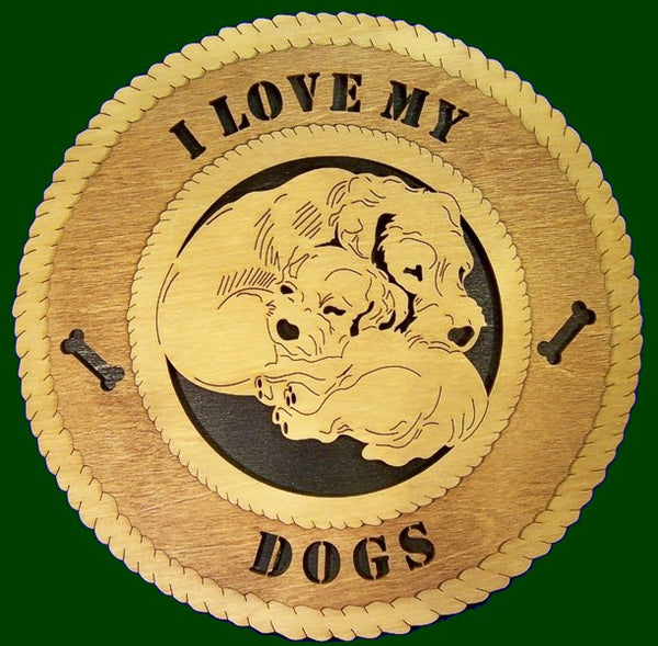 I Love My Dogs (Mom & Pup 2) Laser Files for Wall Tribute/Plaque