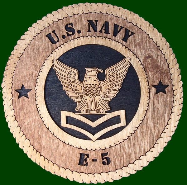 US Navy E5 Laser File for Wall Tribute