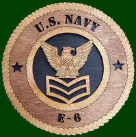 US Navy E6 Laser File for Wall Tribute